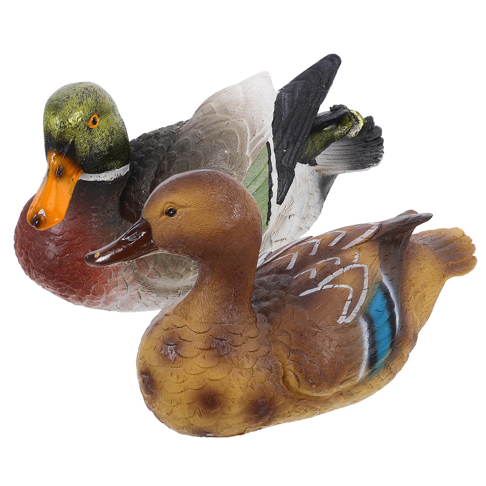 Canards flottants de bassin en résine extérieurs résistants lot de 2