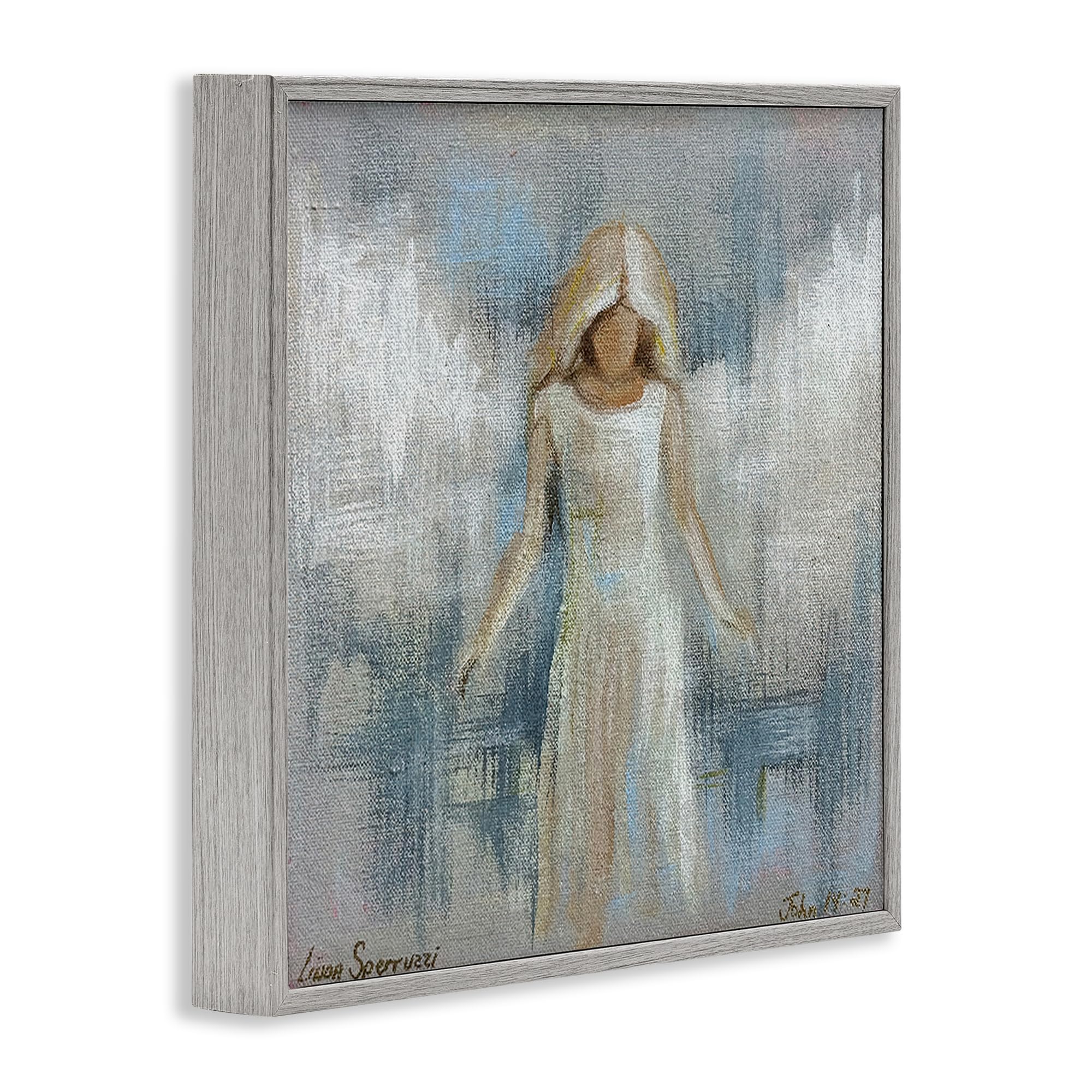 Ethereal Peace Angel Spiritual, stampa giclée incorniciata, 61 x 61 cm