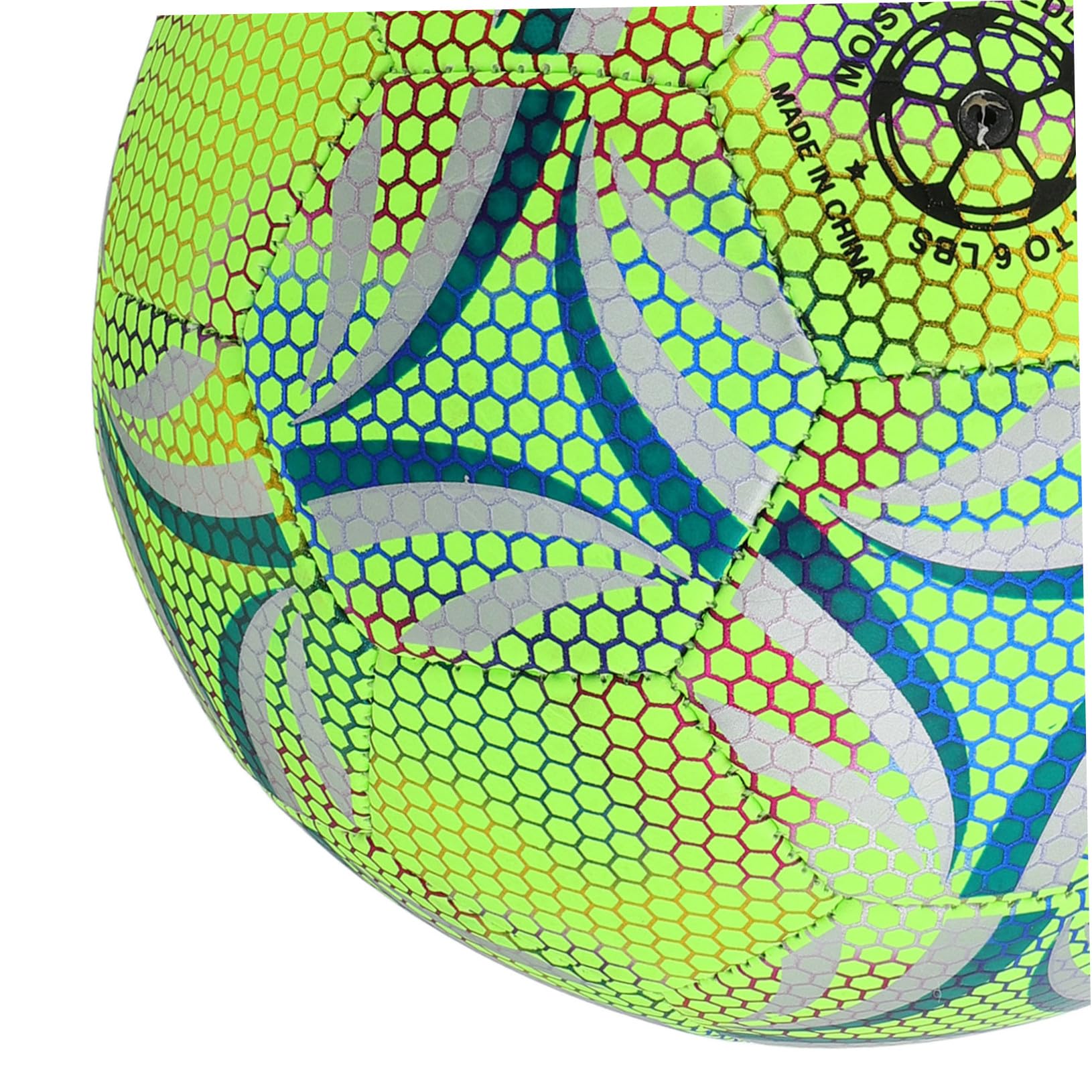 Cabilock Balón de Fútbol Fluorescente Robusto y Duradero para Entrenamiento Adultos para y Entrenamiento Seguro