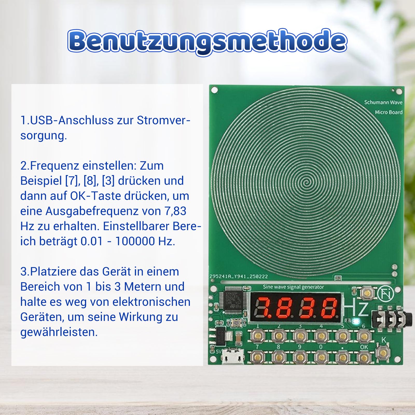 Générateur De Fréquence 7,83 Hz Pour La Guérison, Générateur
