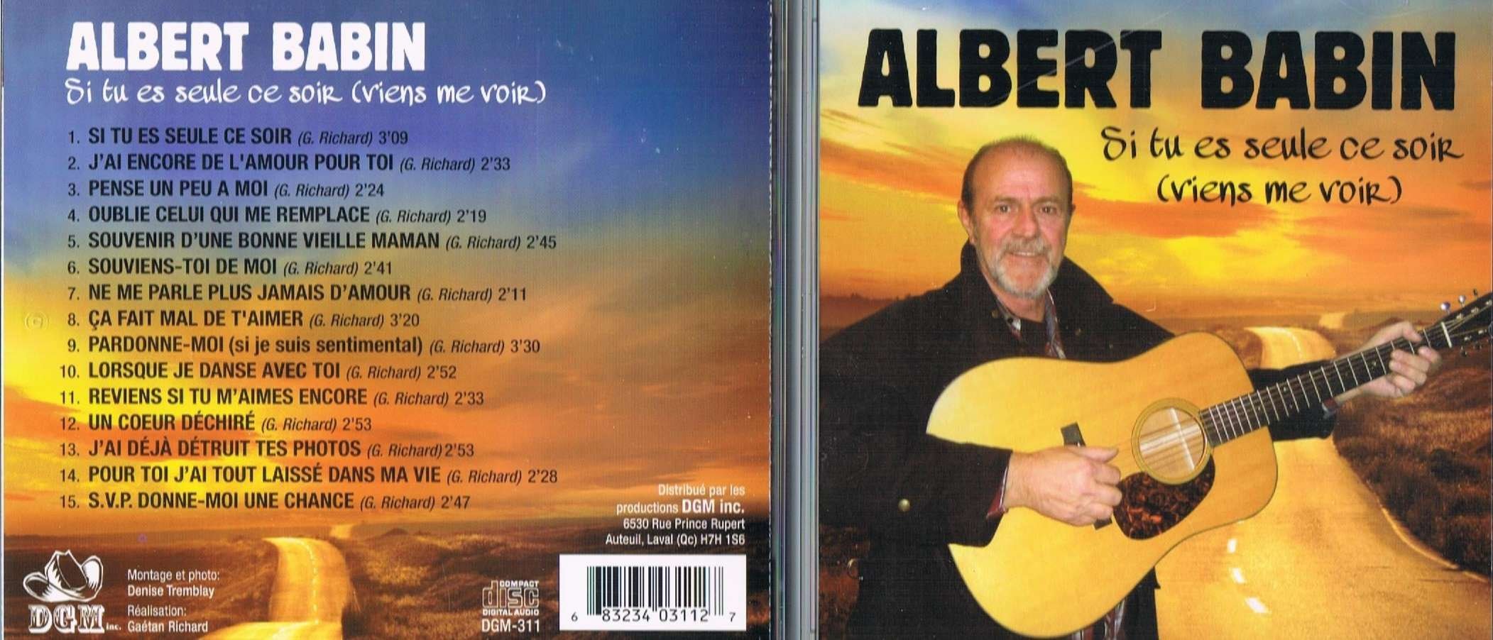 Si Tu Es Seule Ce Soir (Viens Me Voir) [Audio CD] Albert Babin