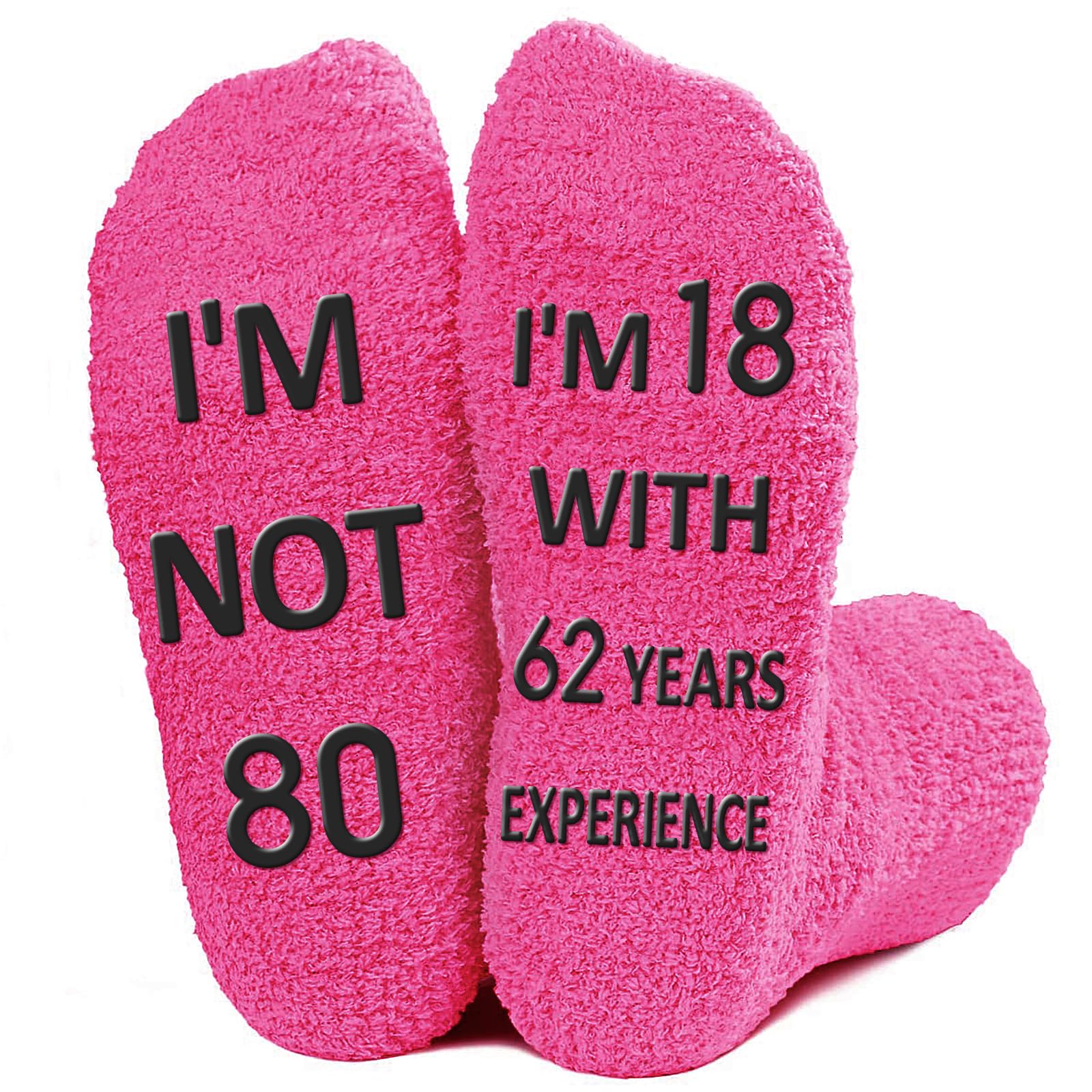 Obidodi Men's Pink-80 Birthday Gifts For Wo, Funny Socks Present Gifts For Mum, Wife, Daughter, Friend, Pink (Pink-80)