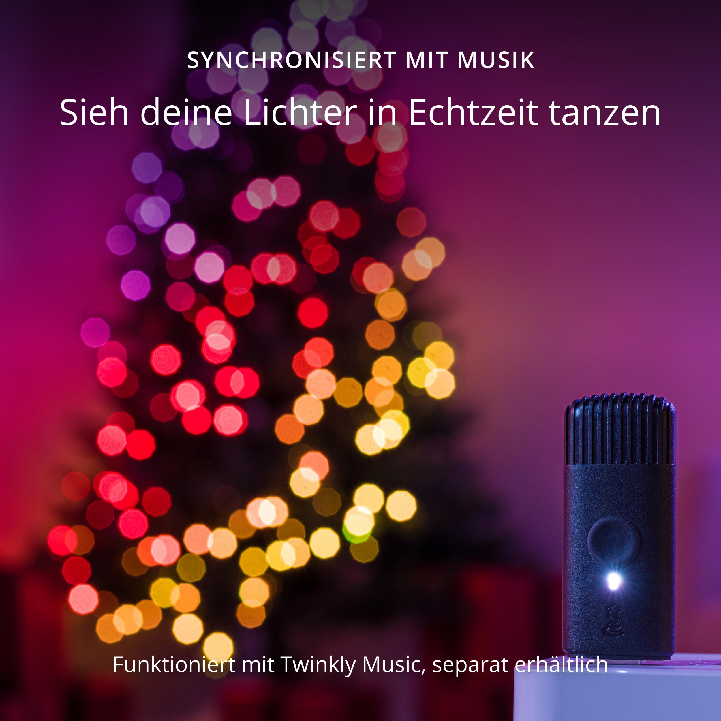 Twinkly Strings HD 700 Smart RGB+W LEDs, 38,5 Meter, Grüne Leitung, Weihnachtsbeleuchtung für Innen- und Außenbereich
