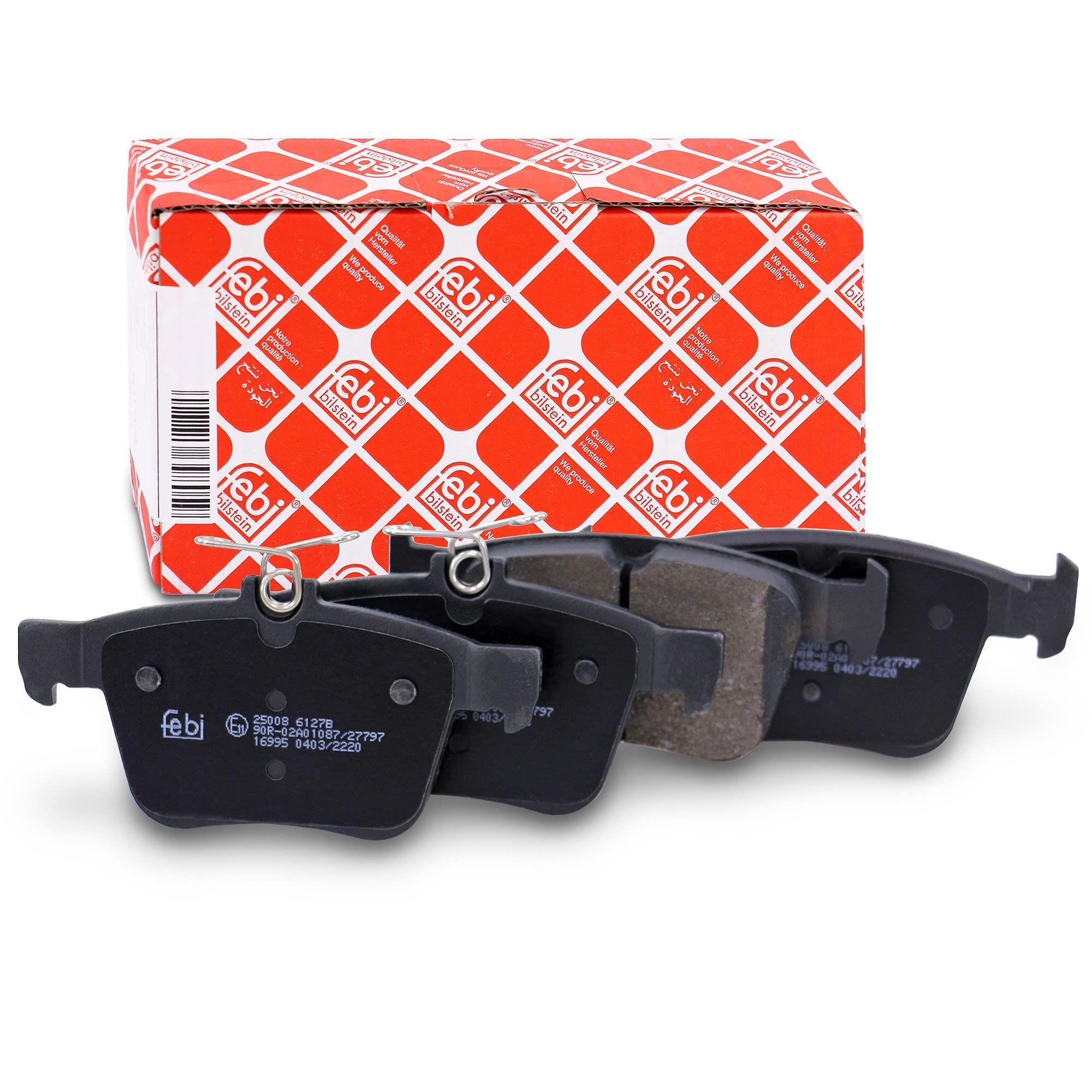 febi bilstein 16995 Bremsbelagsatz, 1 Stück