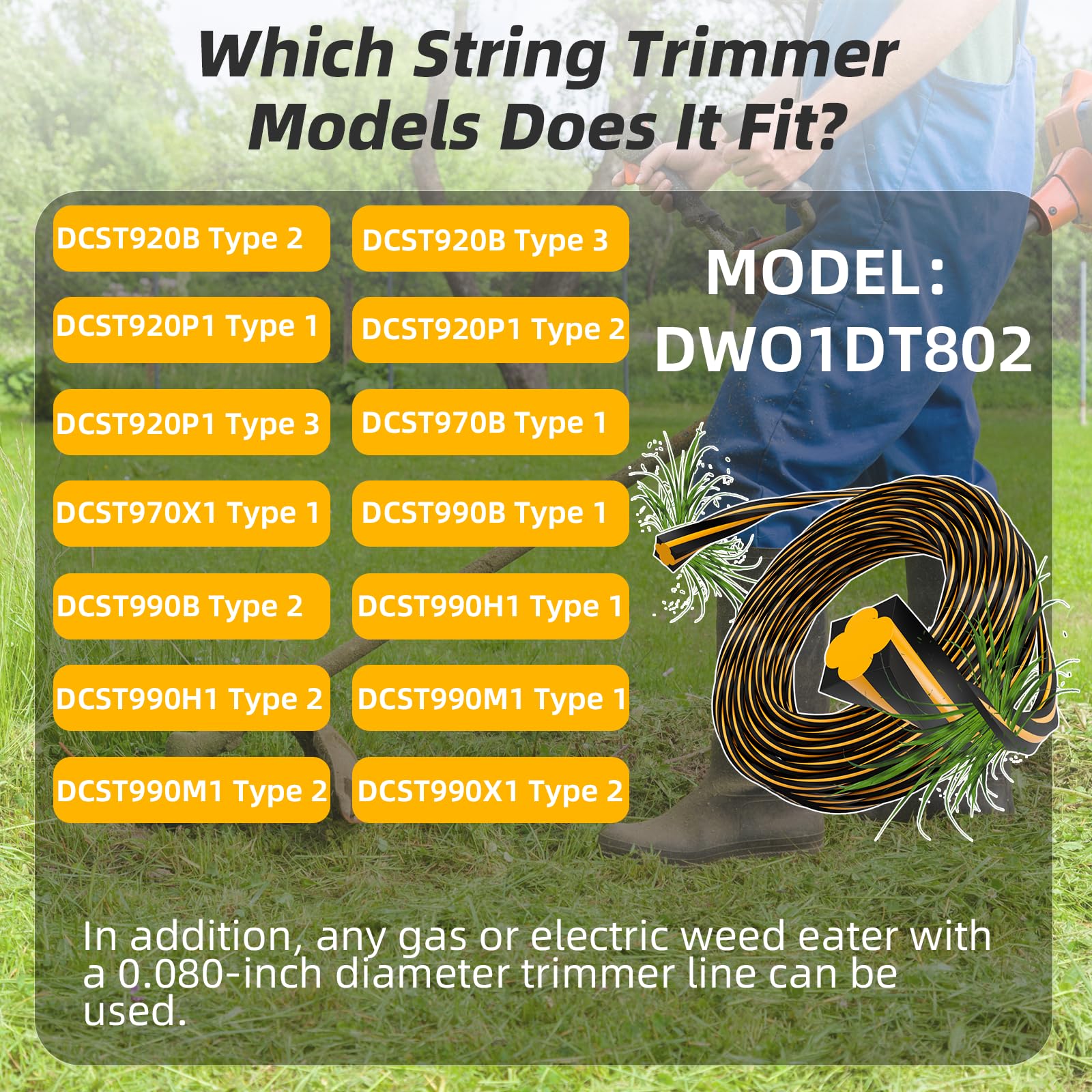 Precu String Snapklik.com : Chway 080 DWO1DT802 Pre-Cut Replacement String Timmer ...
