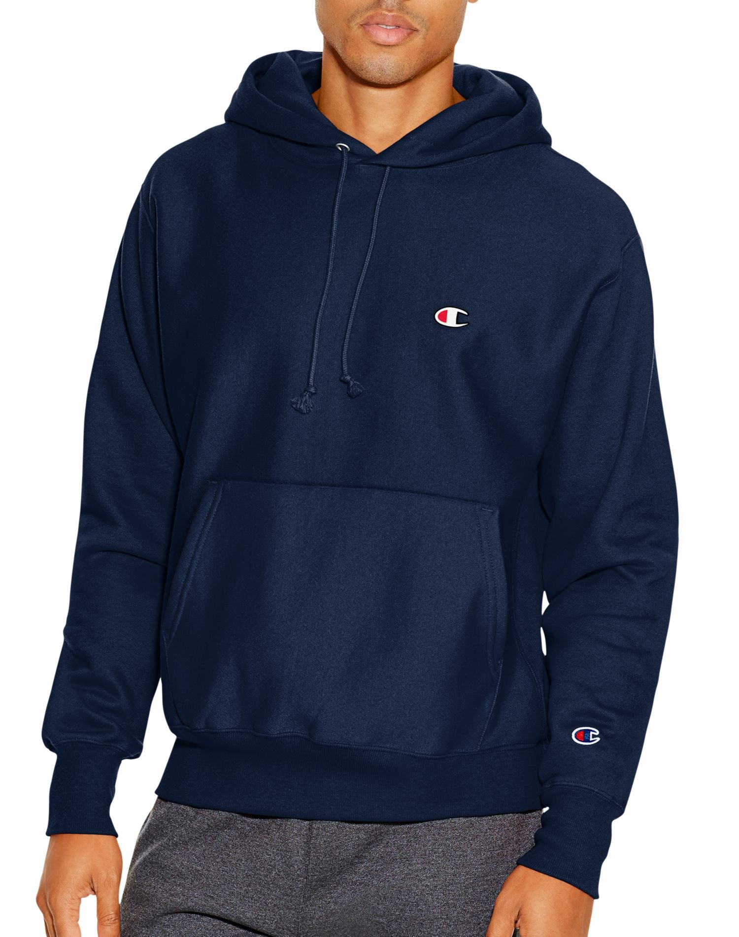 Champion mens Reverse Weave Pullover, Left Chest C Hoody