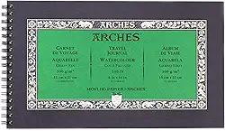 ARCHES Bloco em Aquarela 300g/m² 15 x 25 cm, Branco Natural, 100% algodão, 15 folhas