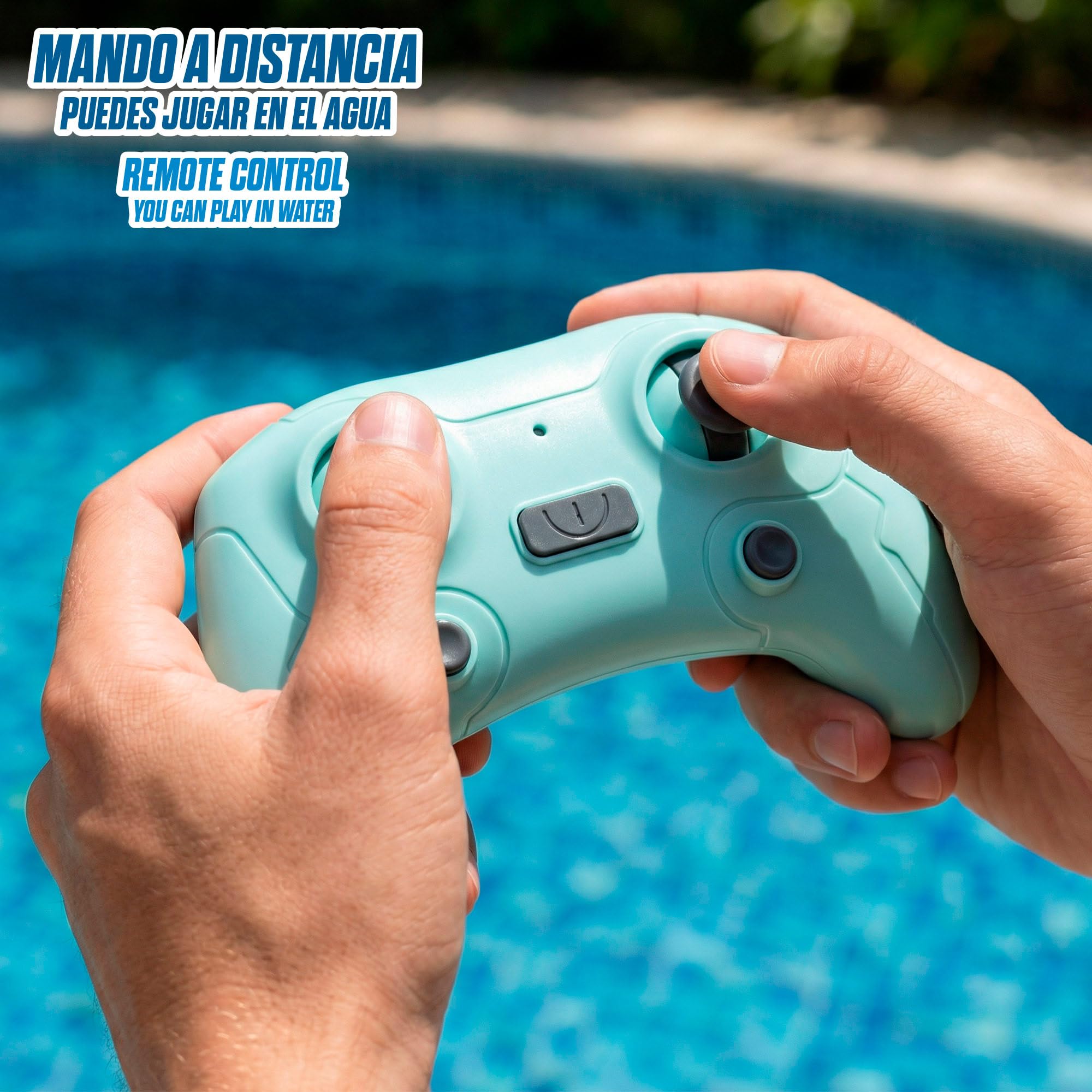 ColorBaby Speed & Go Submarino teledirigido, Giros 360º, Incluye luz, Mando a Distancia Sumergible, Alcance 25 Metros, Velocidad 15 km/h, Juguete para niños 4 años, Juguetes RC (39731)