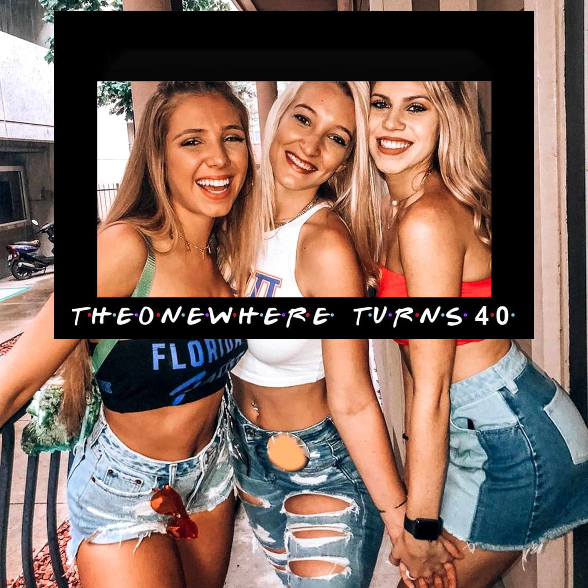 Accessoire Photomaton Anniversaire 40 Ans Thème Friends – Panneau "The One Where I Turn 40", Décoration Série Friends