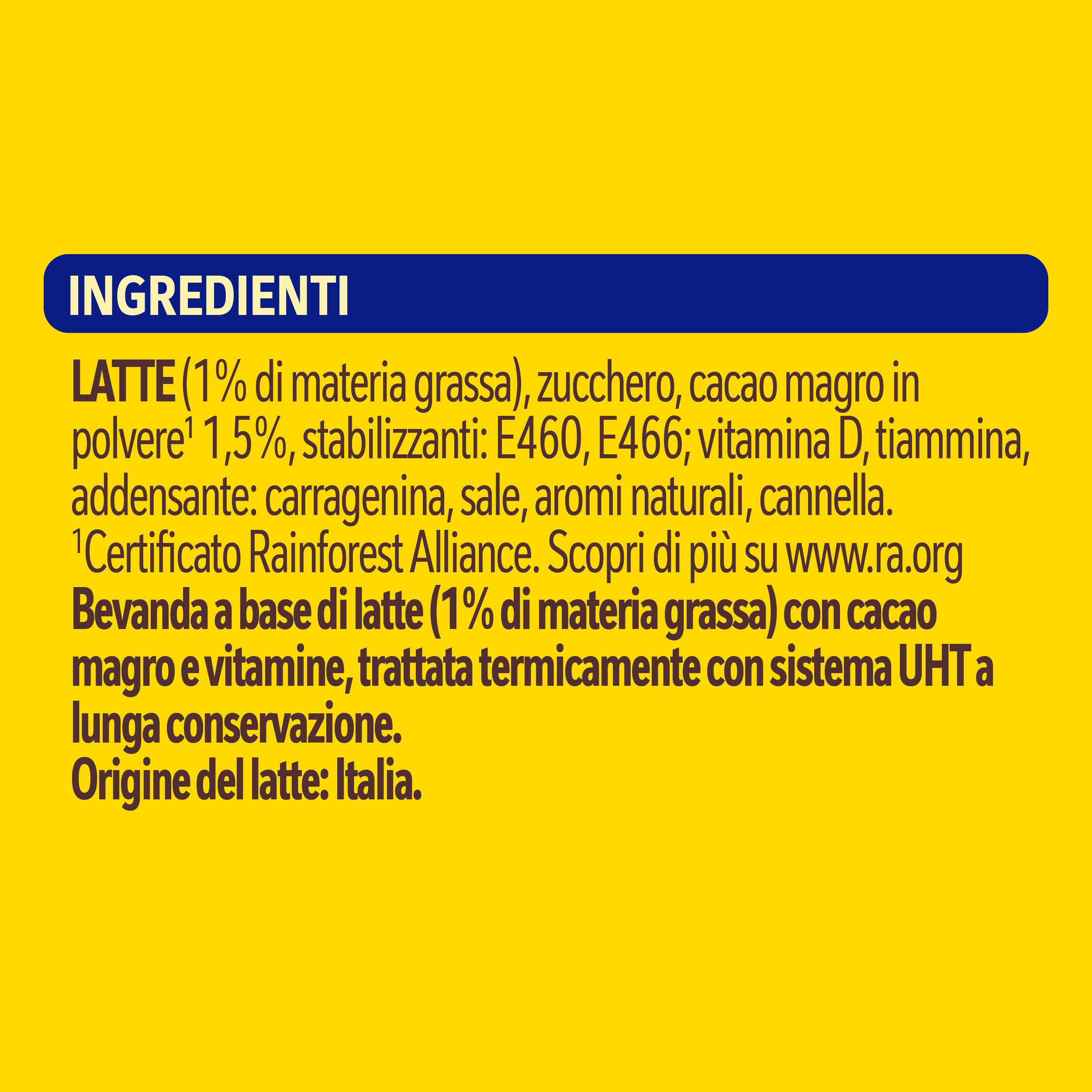 NESQUIK Pronto da Bere Latte e Cacao, 10 Brick da 1L (10L)