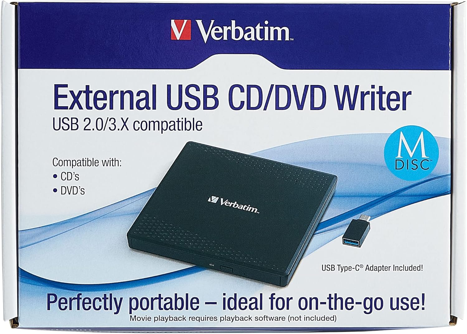 Verbatim External Writer, 8X DVD Write speed/24x cd Write Speed