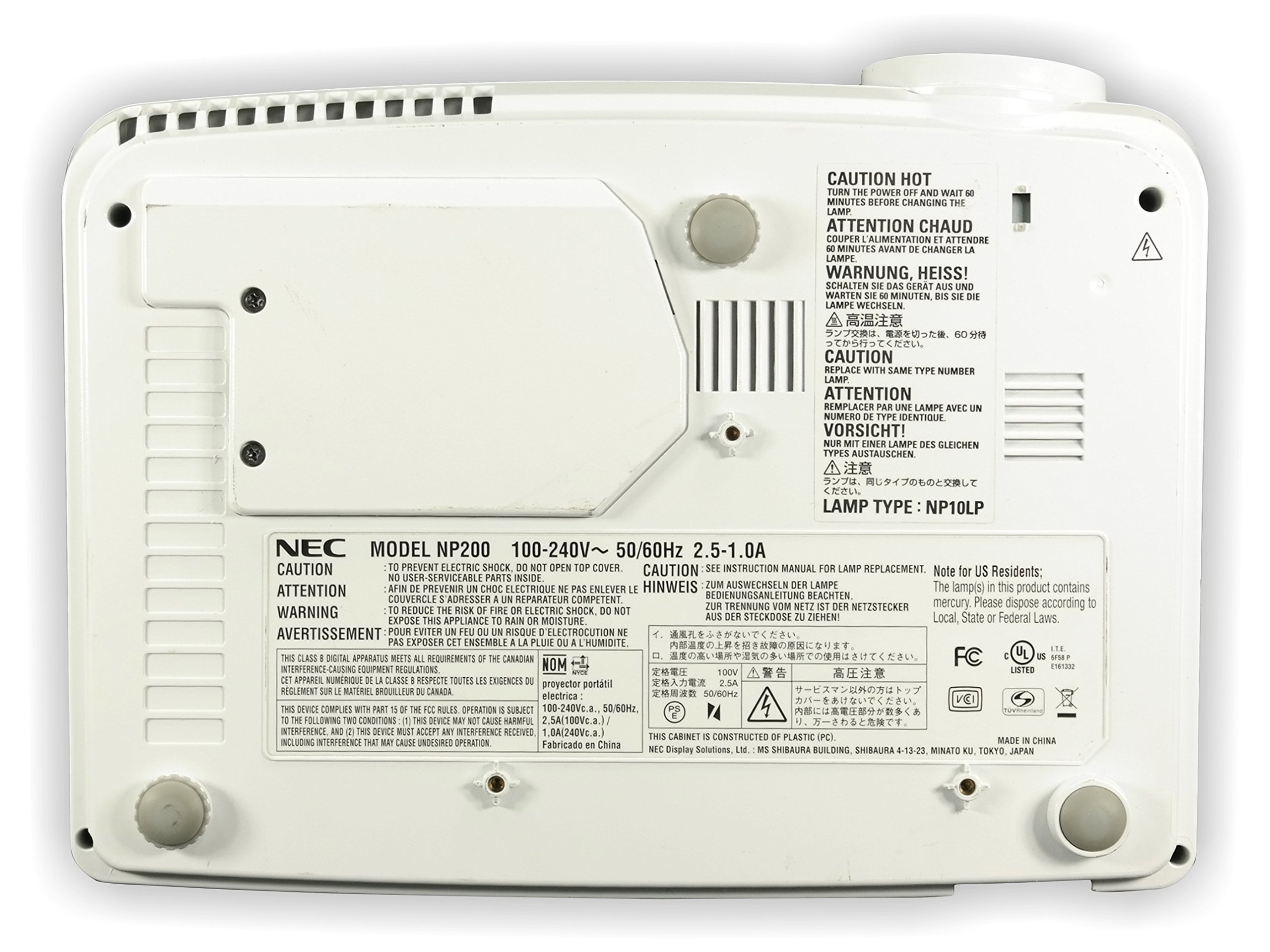 NEC ViewLight DLP方式プロジェクター NP200J プロジェクター［NP200J/NP100J］：製品 | NECディスプレイ