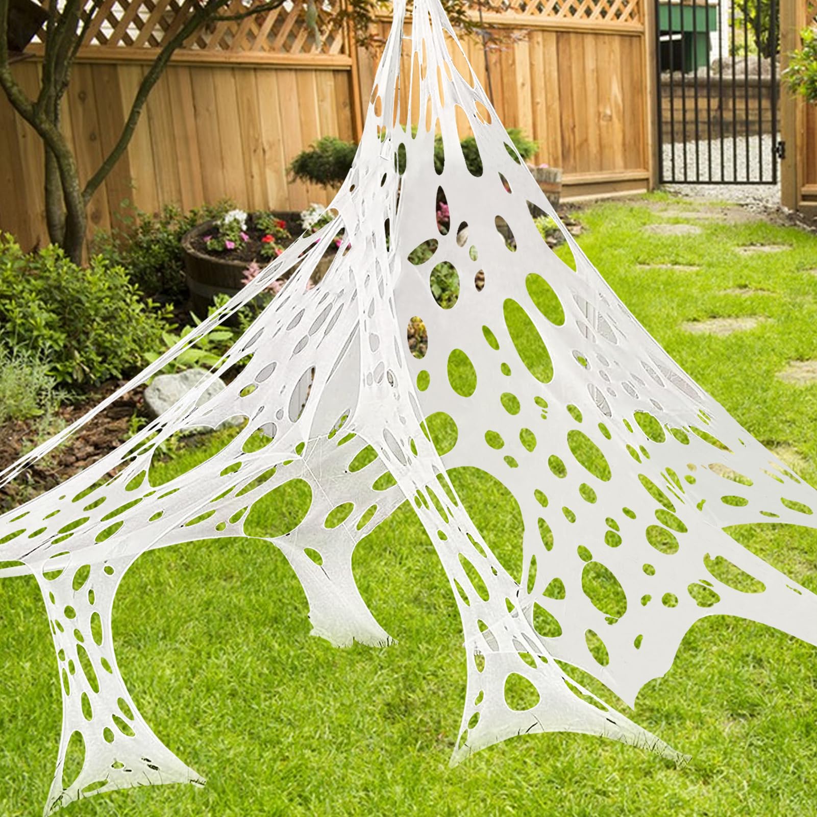 Asslye Ragnatela Gigante Decorazioni Di Halloween All'aperto, Ragnatele