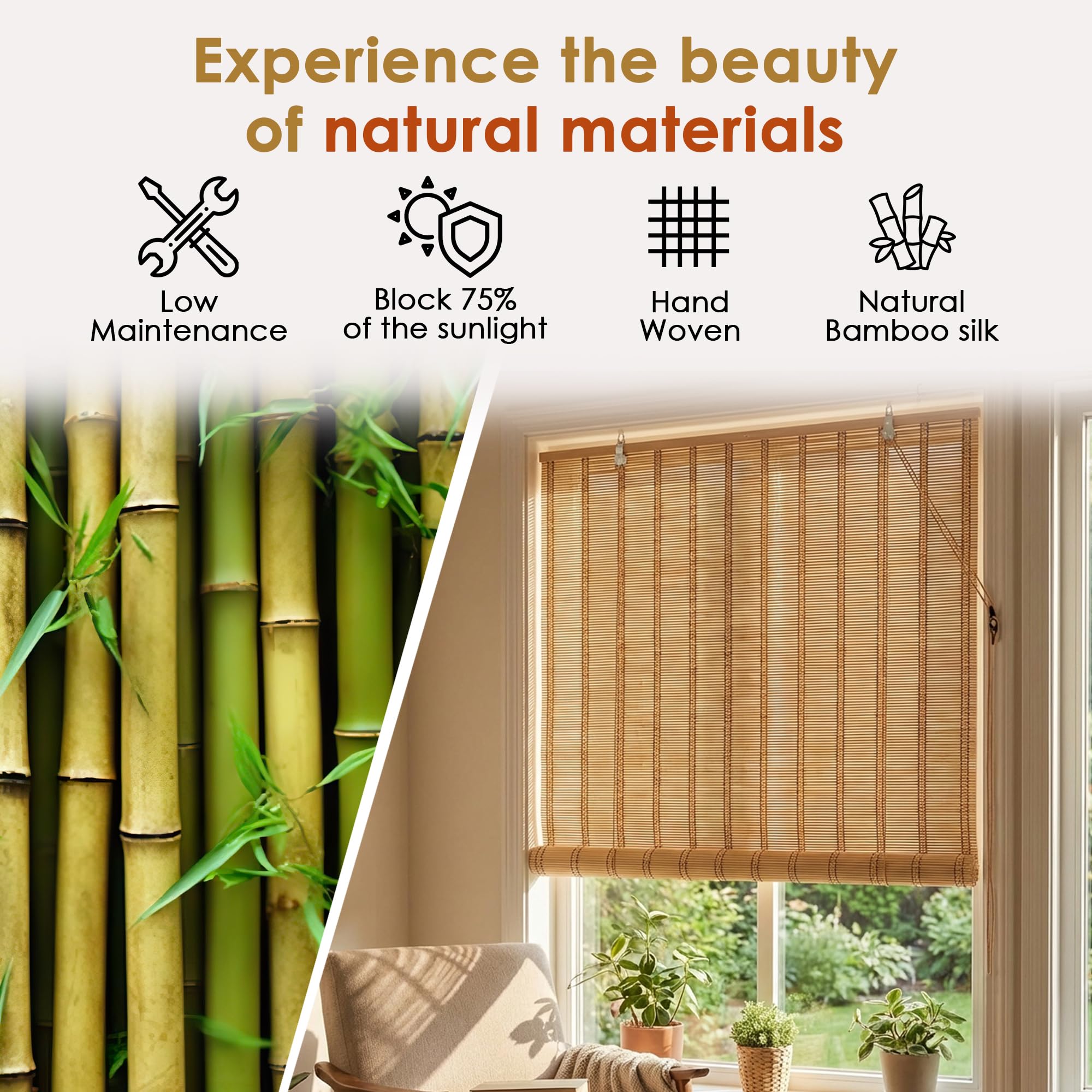 Bamboo Blinds for Balcony - Story@Home -5
