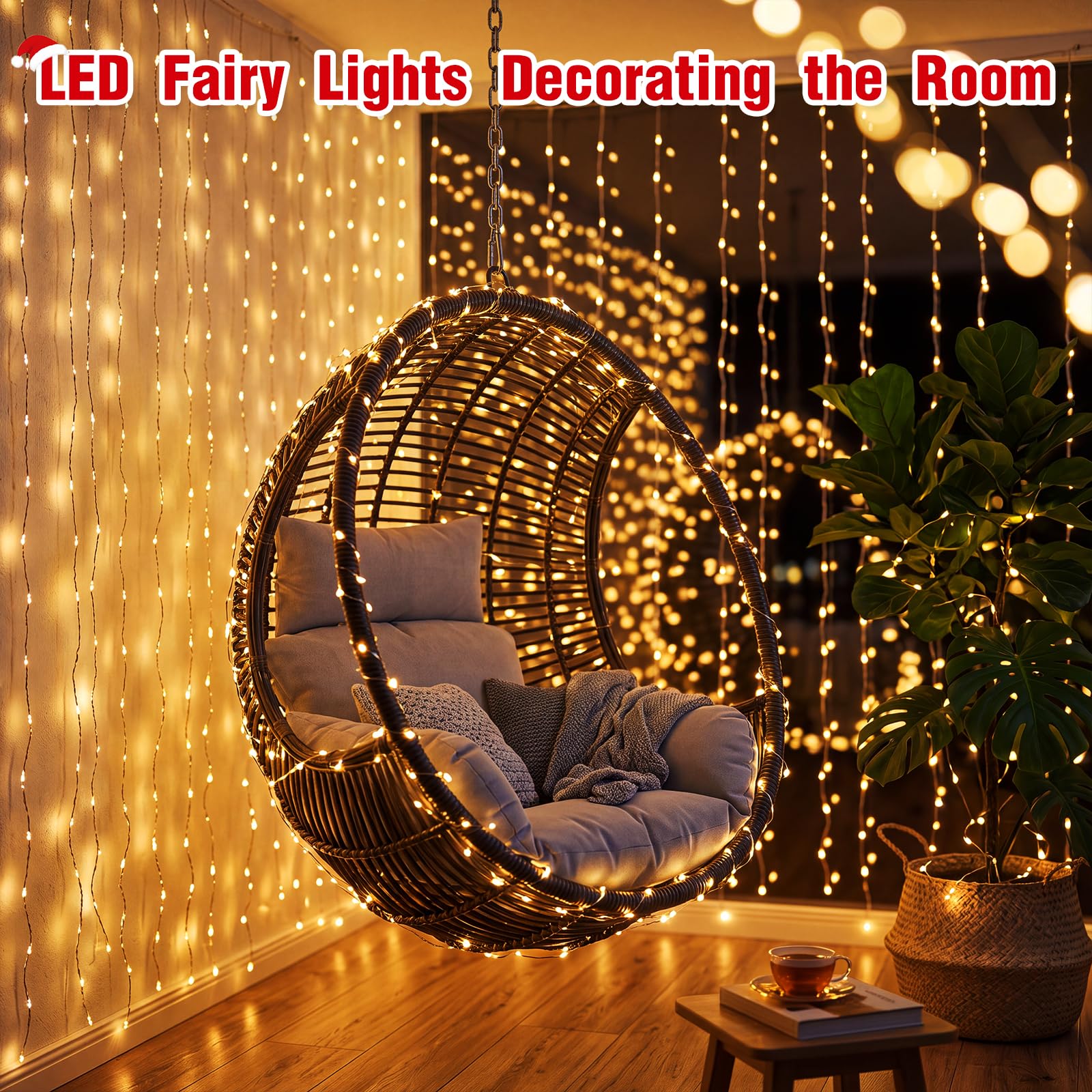 Macarrie Lot de 18 guirlandes lumineuses alimentées par USB - 4,9 m - 50 LED - Pour intérieur ou extérieur - Pour chambre à coucher, bricolage, fête, mariage, maison, festival, arbre, jardin