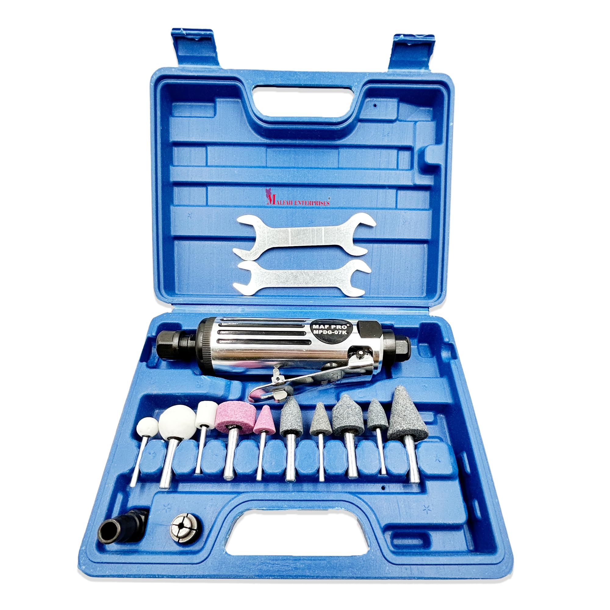 Malfah Air Die Grinder Kit With 10 Pcs Attachments, Pneumatic Grinder Include 1/4 and 1/8 Inch Collets, Air Grinder Tool 25000 Rpm MPDG-07K Maf (B0CJ93GDDP) Amazon Price History, Amazon Price Tracker