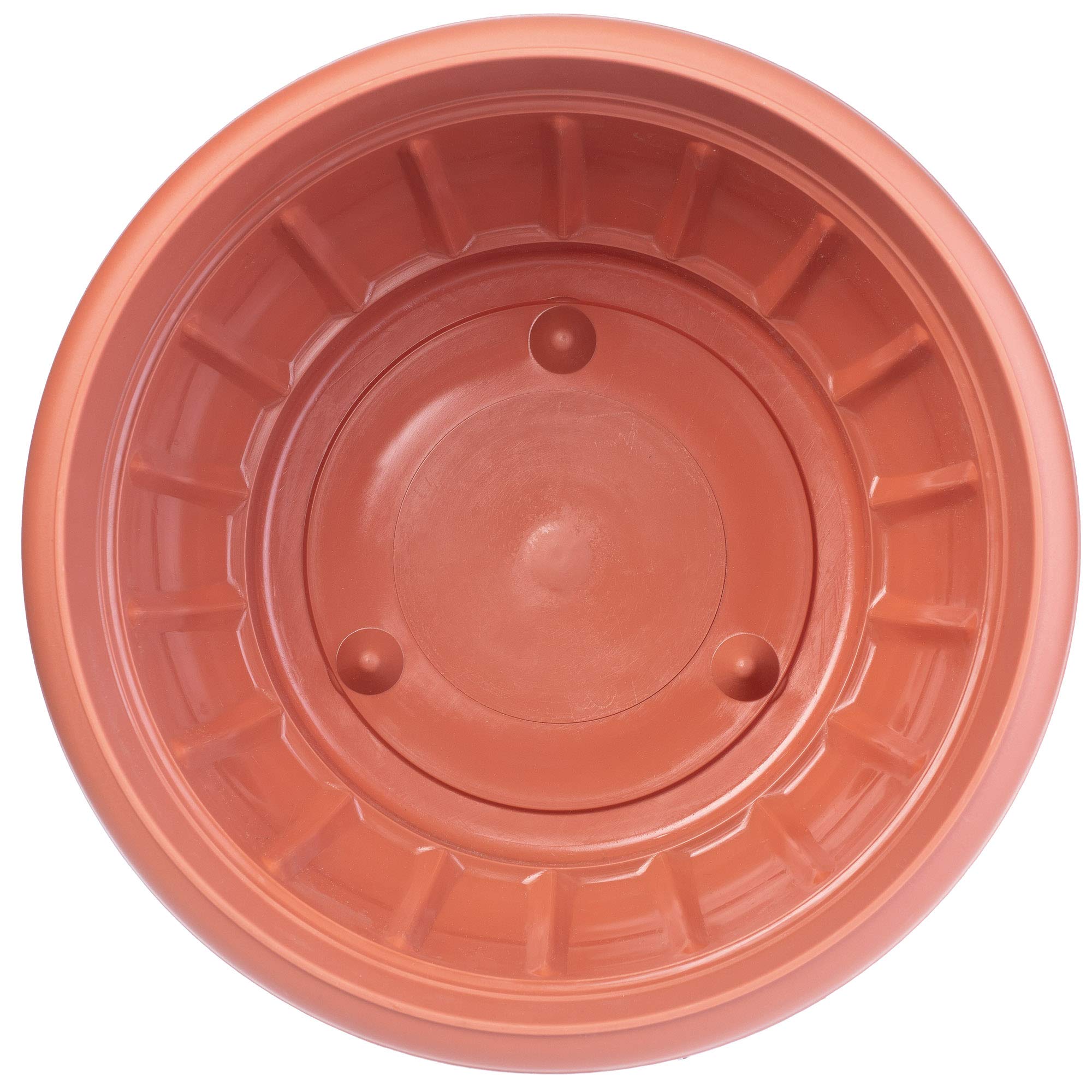 KADAX Vaso da fiori decorativo, vaso per piante rotondo in plastica
