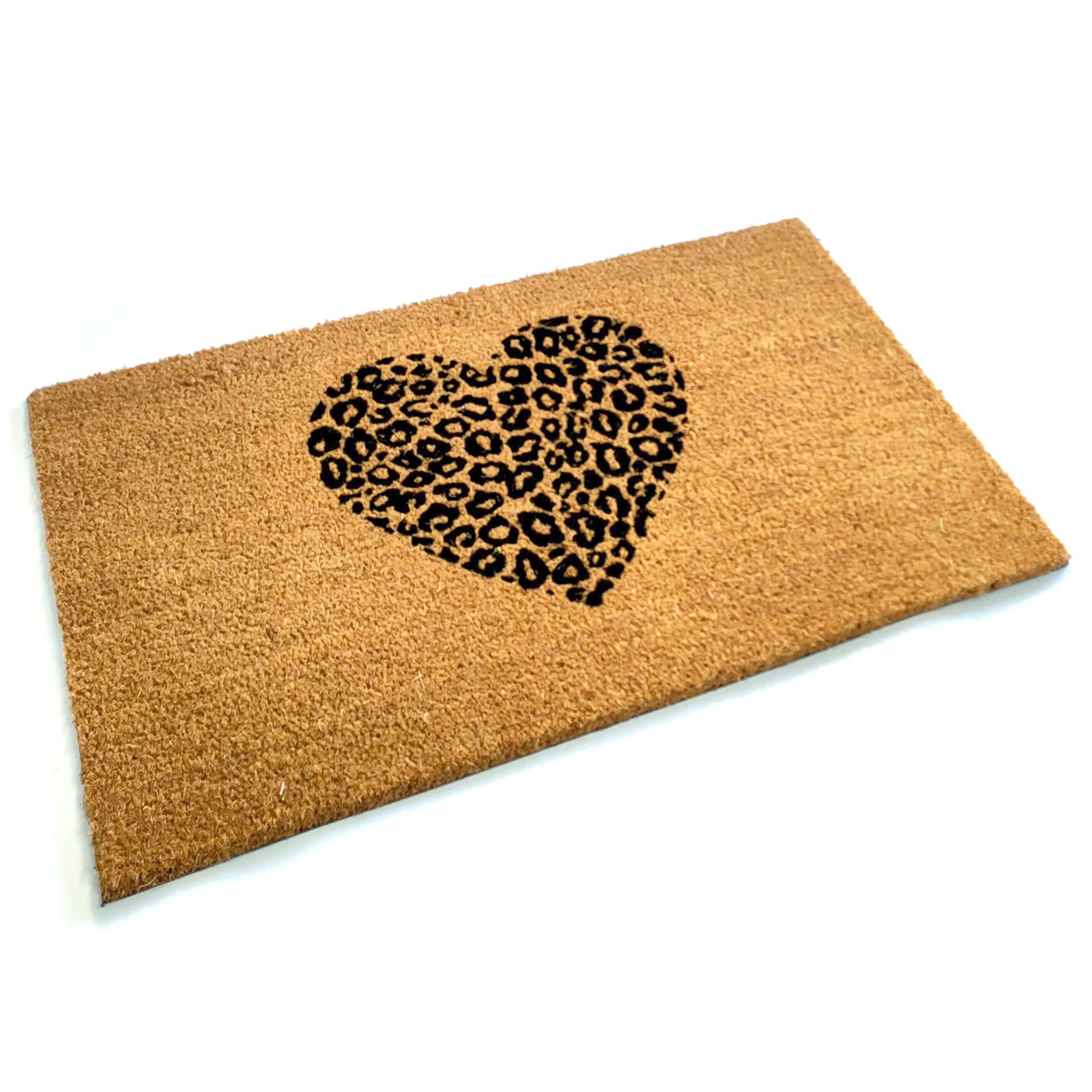 Tapis de porte en fibre de coco épais grand format au design nature et finitions premium pour sol