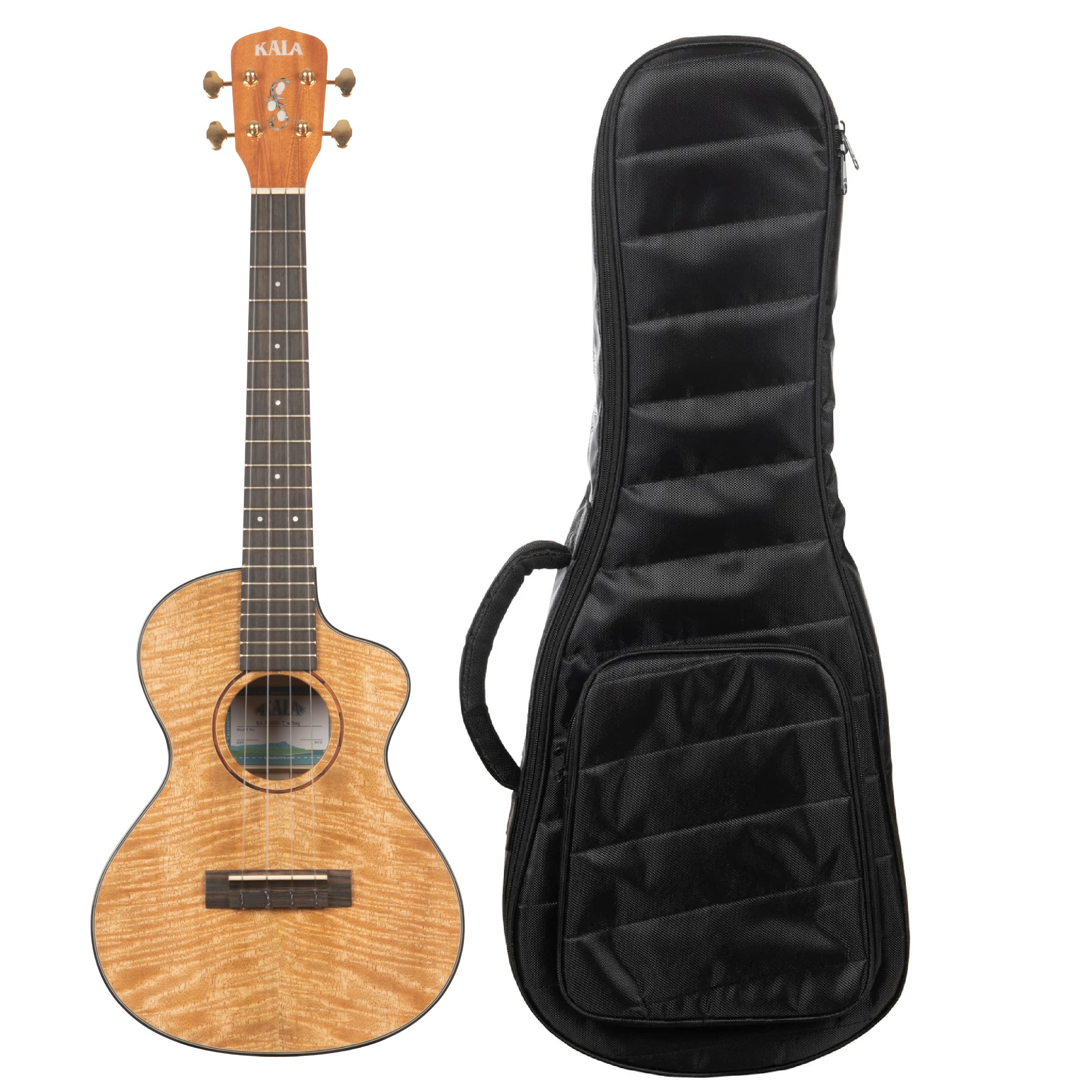 Kala Brand Music Co. Metropolitan Ukulele 4 corde dritte naturale tenore (KA-MNGG-T-W-Bag)