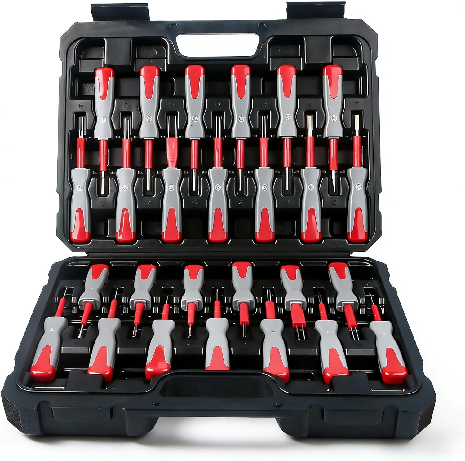 RQG 26pcs Terminal Removal Tool Kit, Depinning Too Kit Automotive, Electrical Pin Connector Removal Tool Universal for Replace and Release Vehicle Automotive Wire Harness Pin Connectors