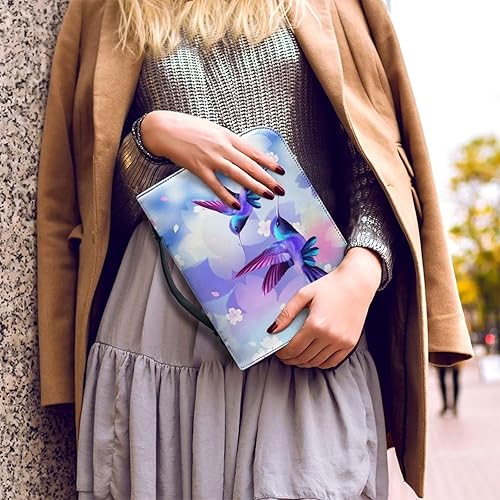 Miniatura 4 de Lotusorchid Fundas de piel sintética para la Biblia para mujeres, colibrí, portátil, con cremallera, bolsa de transporte de la Biblia para mujeres y
