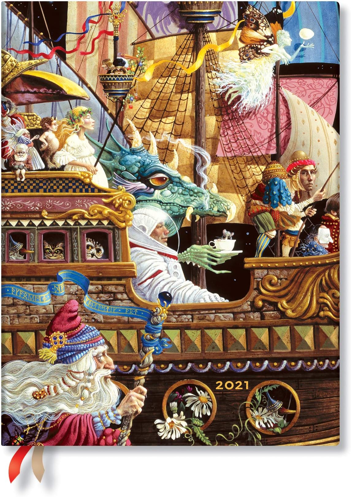 Paperblanks12 Month Planners 2021 | Maiden Voyage | Horizontal | Ultra (180 ร 230 mm), DE6870-9