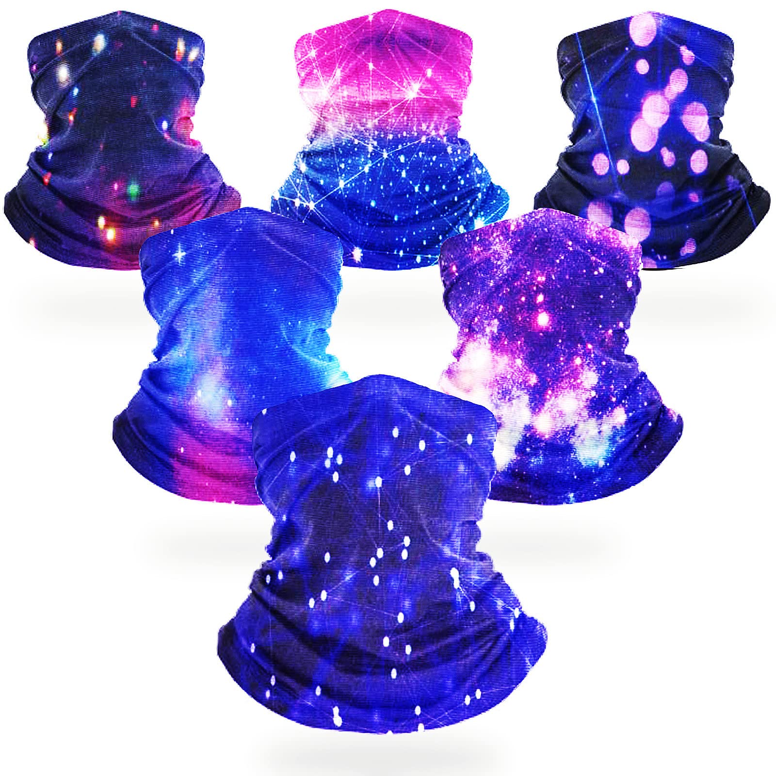 Neck Gaiter Face Bandana Mask Scarf Magic Headwear Multifunctional Sport Tube Headband Headwrap for Men and Women