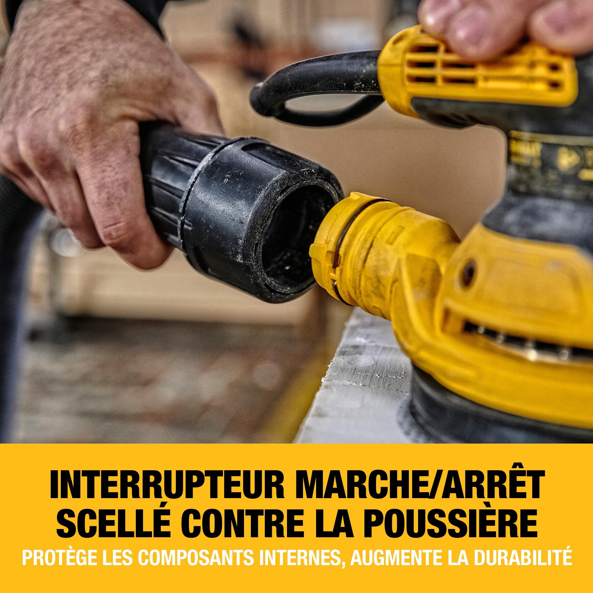 DEWALT Ponceuse excentrique filaire, 280W, 125 mm, DWE6423-QS