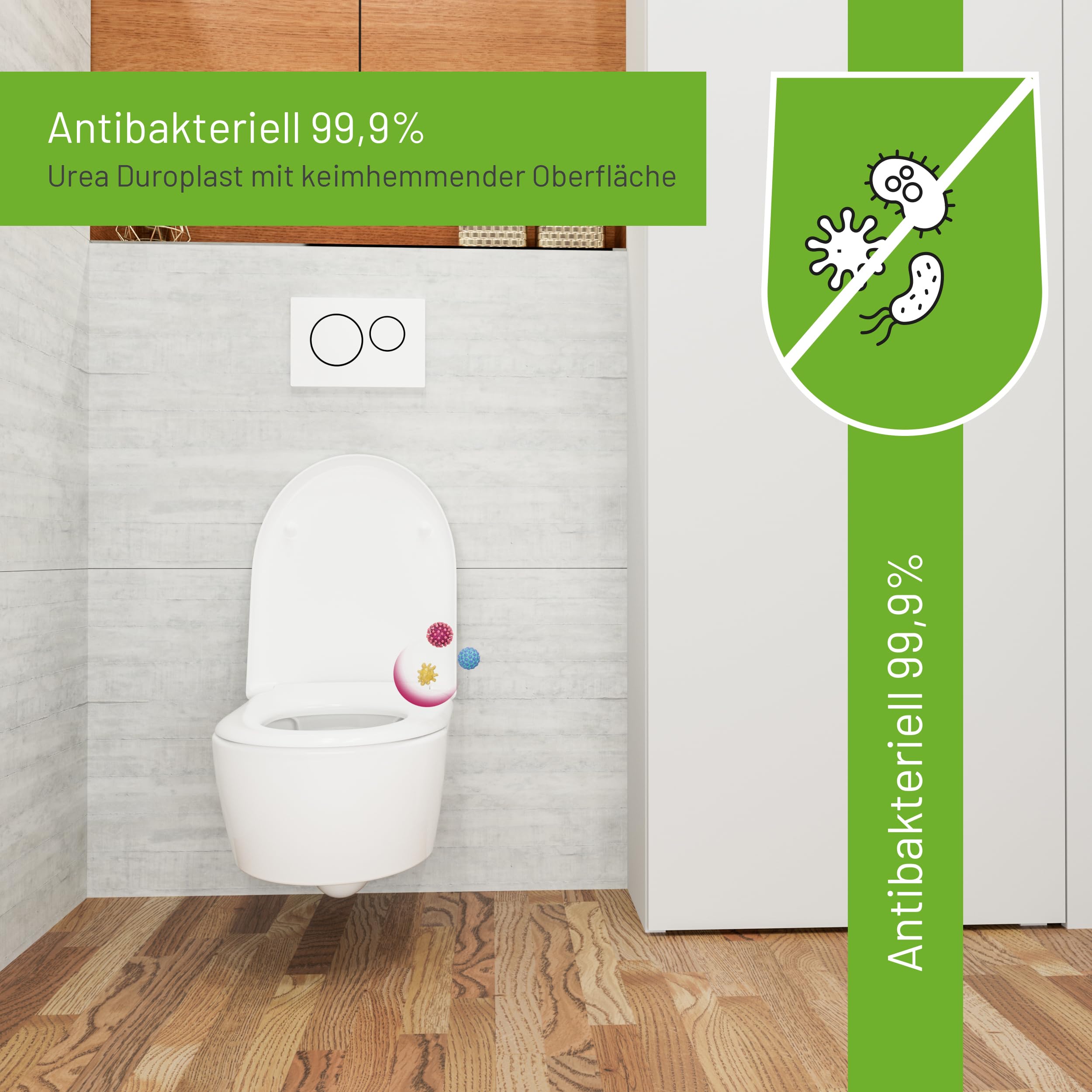 LUVETT D100 WC-Sitz D-Form Weiß