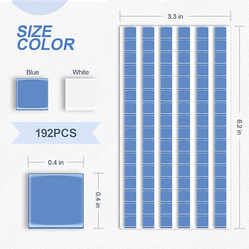 Miniatura 2 de Adhesivo adhesivo para colgar en la pared, 192 piezas de masilla para pósteres para paredes sin daños, masilla de montaje para colgar imágenes,
