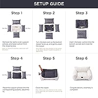 Vista 7 de Bedsure ComfyFleece™ Cute Cat Couch for Pets - As Seen on TV on Good Day New York, Small Medium Dog Bed, Supportive Couch Bed for Small Dogs, 30