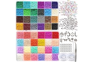 35000Pcs 2mm 12/0 Little Seed Beads for Jewelry Making Kits
