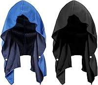 Vista 9 de Sukeen Toalla de enfriamiento con capucha, toallas de enfriamiento para cuello y cara, de secado rápido, absorbente, protección UV, envolturas