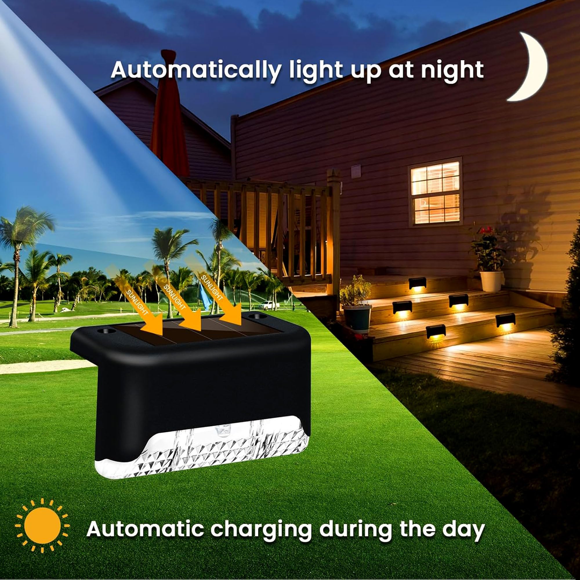 BRITSPEAR Solar Lights - Outdoor Garden Path Lighting -4