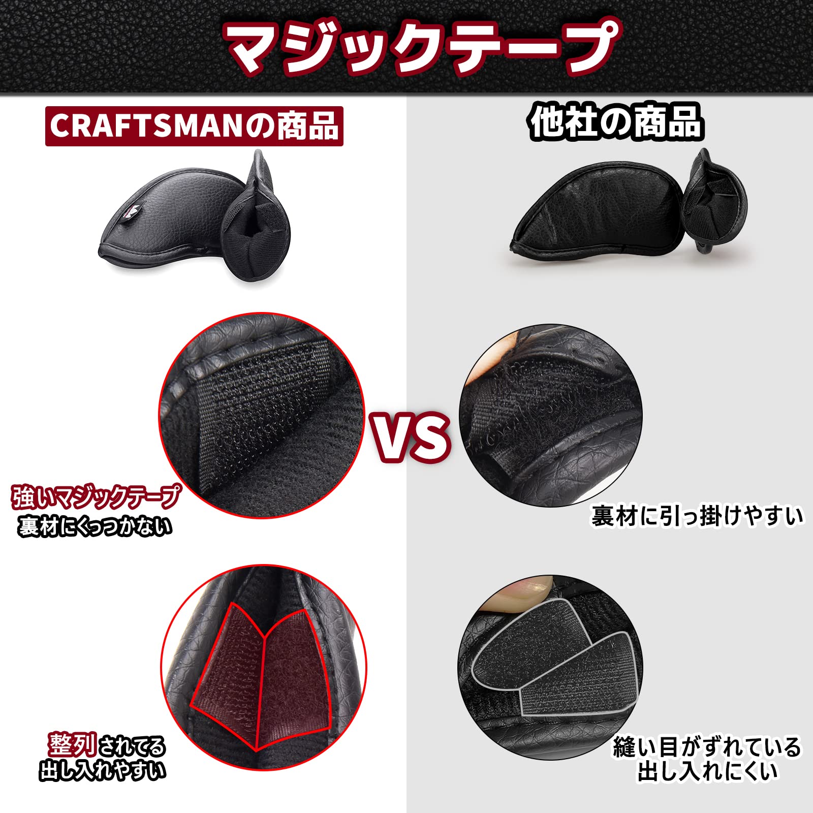 Amazon.co.jp: CRAFTSMAN(クラフトマン) ゴルフアイアンカバー