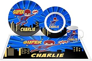 Personalized Superhero Placemats For Kids