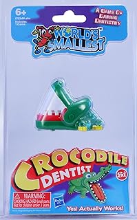 World's Smallest Crocodile Dentist Game, Ages 6+, Multicolor