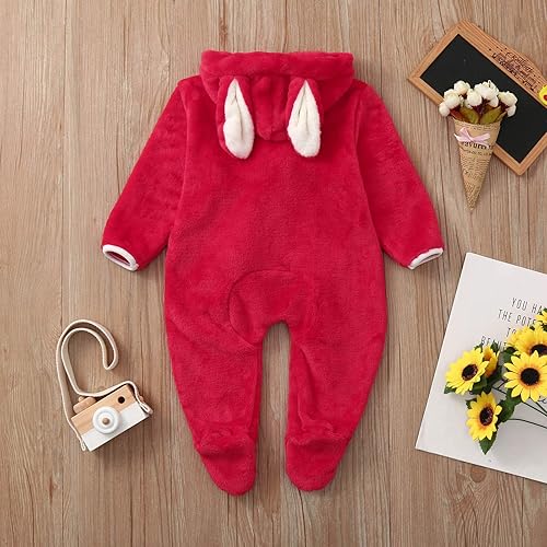 Miniatura 6 de TBUIALL Enterizo de invierno con cremallera de forro polar para bebés, niños y niñas, cálido, para usar como un solo