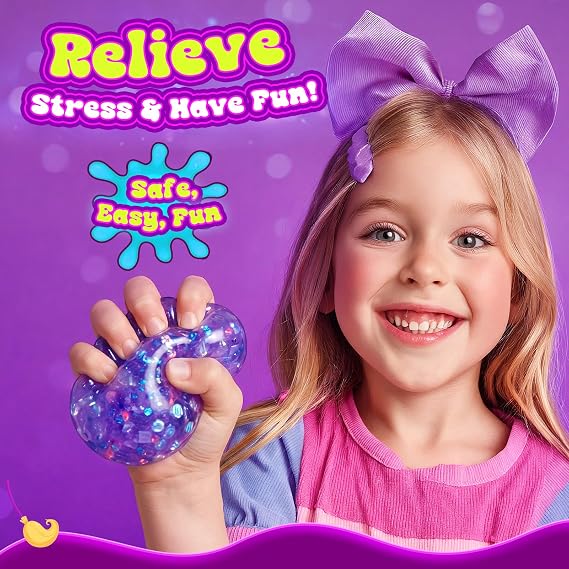 Naxudcoo Squishy Making Kit, Make Your Own Squishies, Stress Ball Squishy Maker with Auto-Inflation, Creative DIY Squishy Toy, Birthday for Girls Kids Ages 5-12