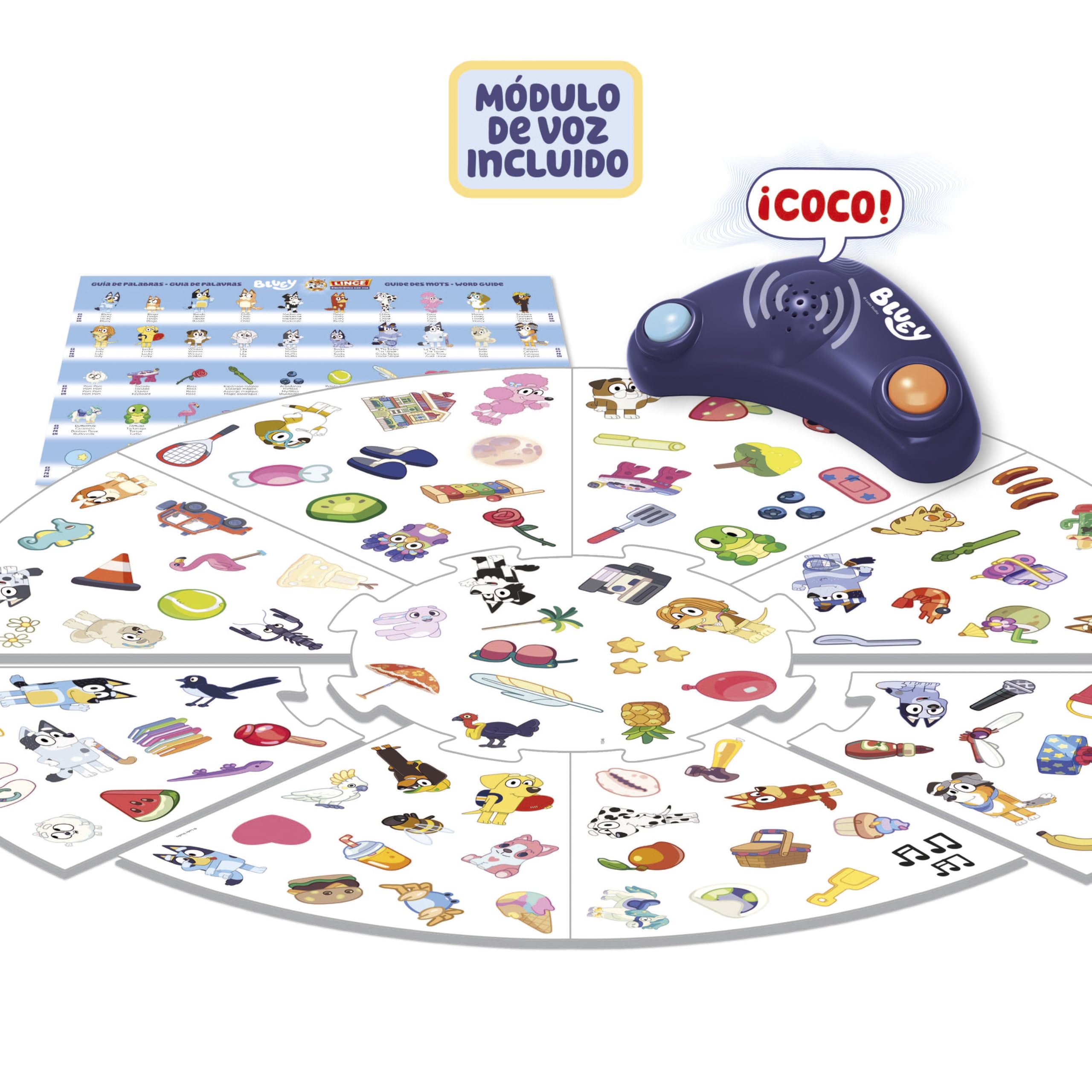 Educa - Lince Bluey Juego de Mesa Infantil | Lince Electrónico Original | Juego Rápido de Observación y Agudeza Visual | Diversión en Familia | Regalo para Niños a Partir de 5 años (20359)