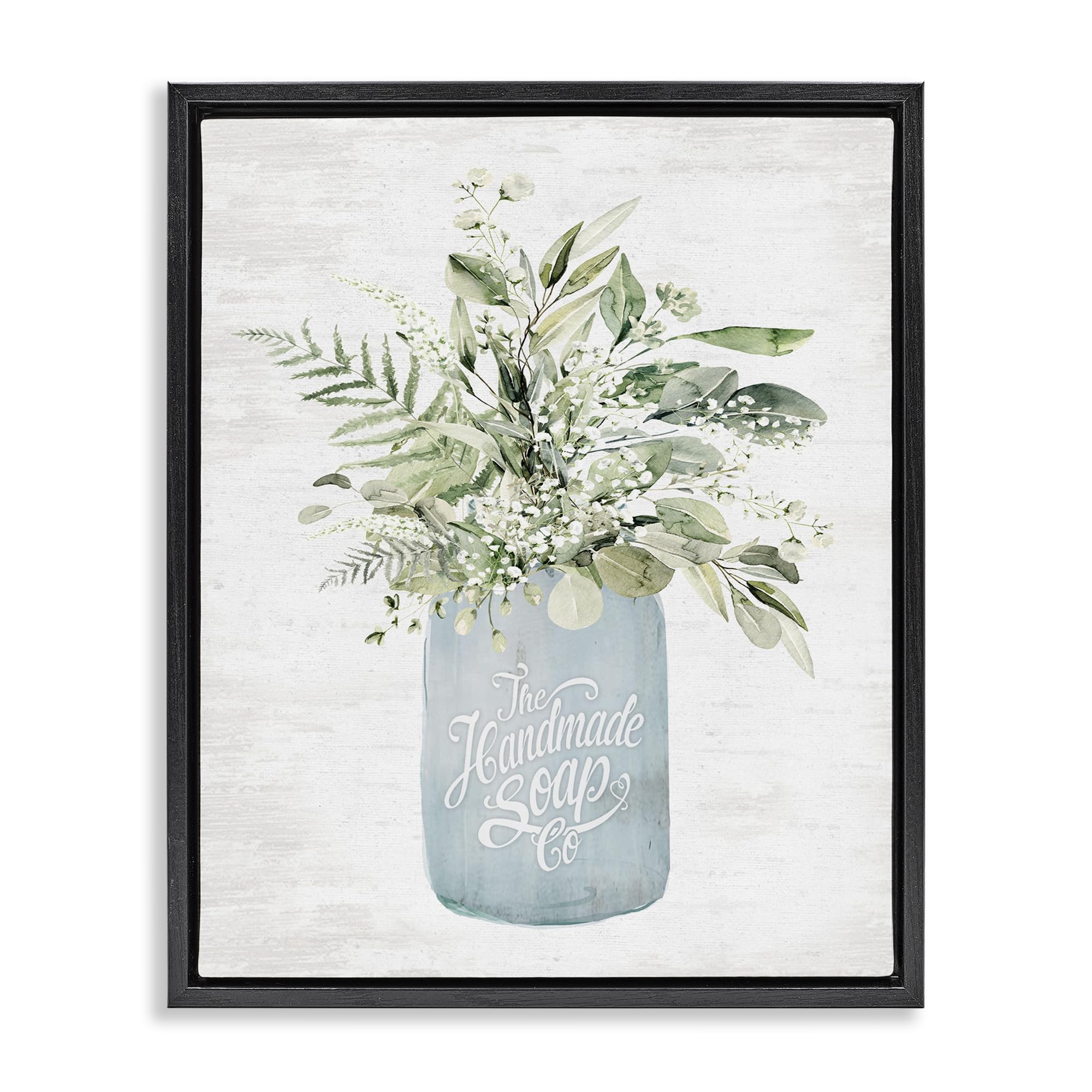 'Antique Handmade Bath Soap'| Floating Frame Canvas Art