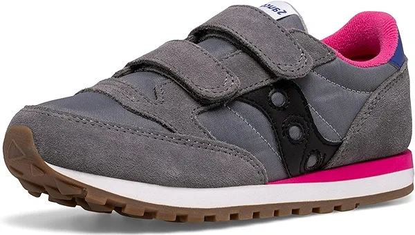 Grey/Navy/Green Jazz Double Hook & Loop Sneaker