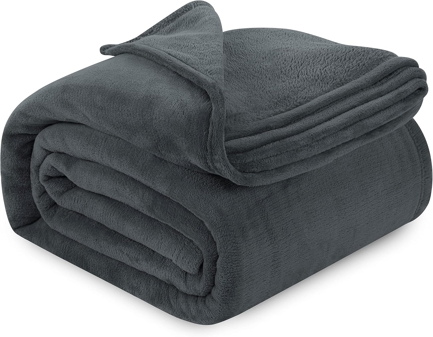 Utopia Bedding Grey Fleece Blanket Twin Size Lightweight