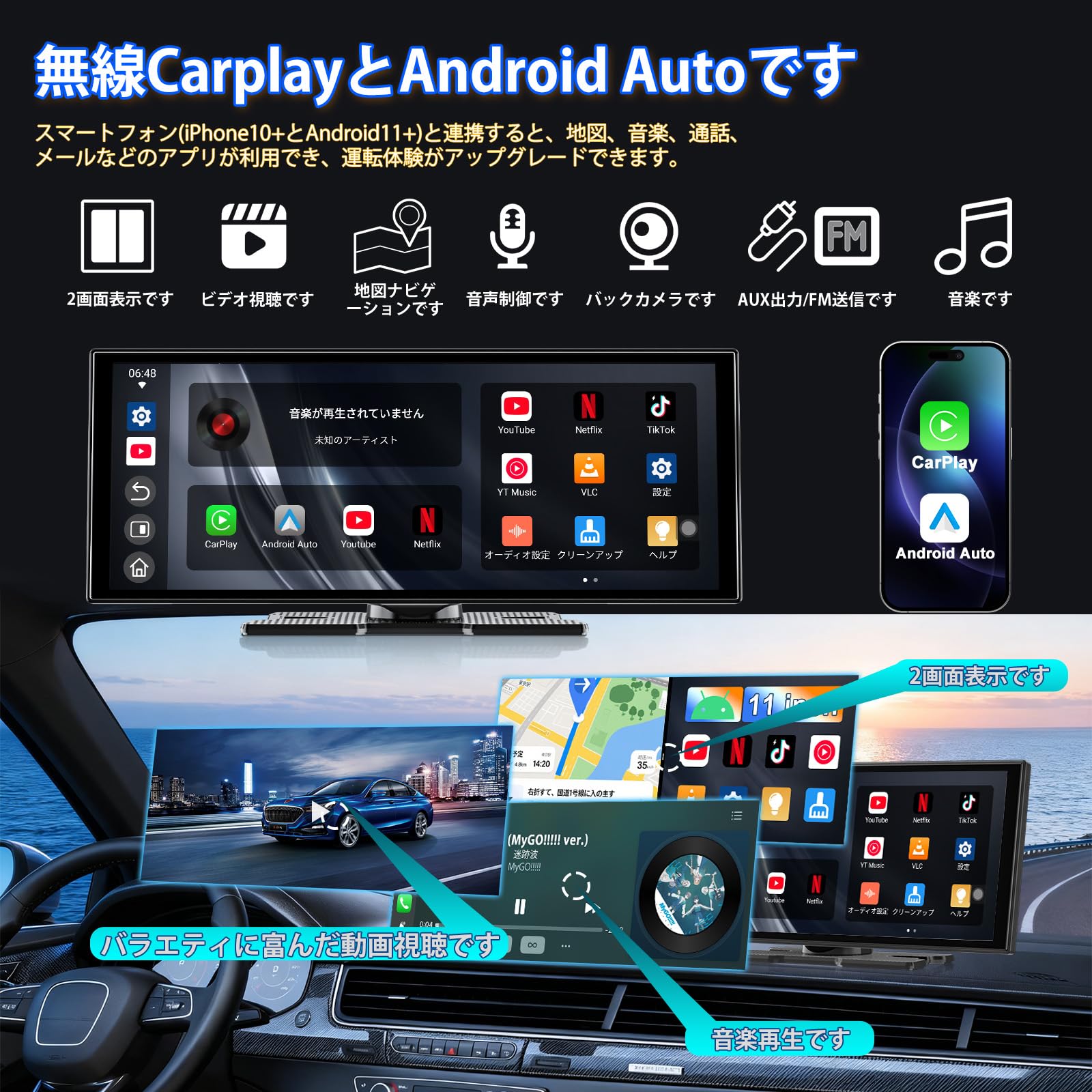 Amazon.co.jp: Accfly 11 インチプロフェッショナルディスプレイ