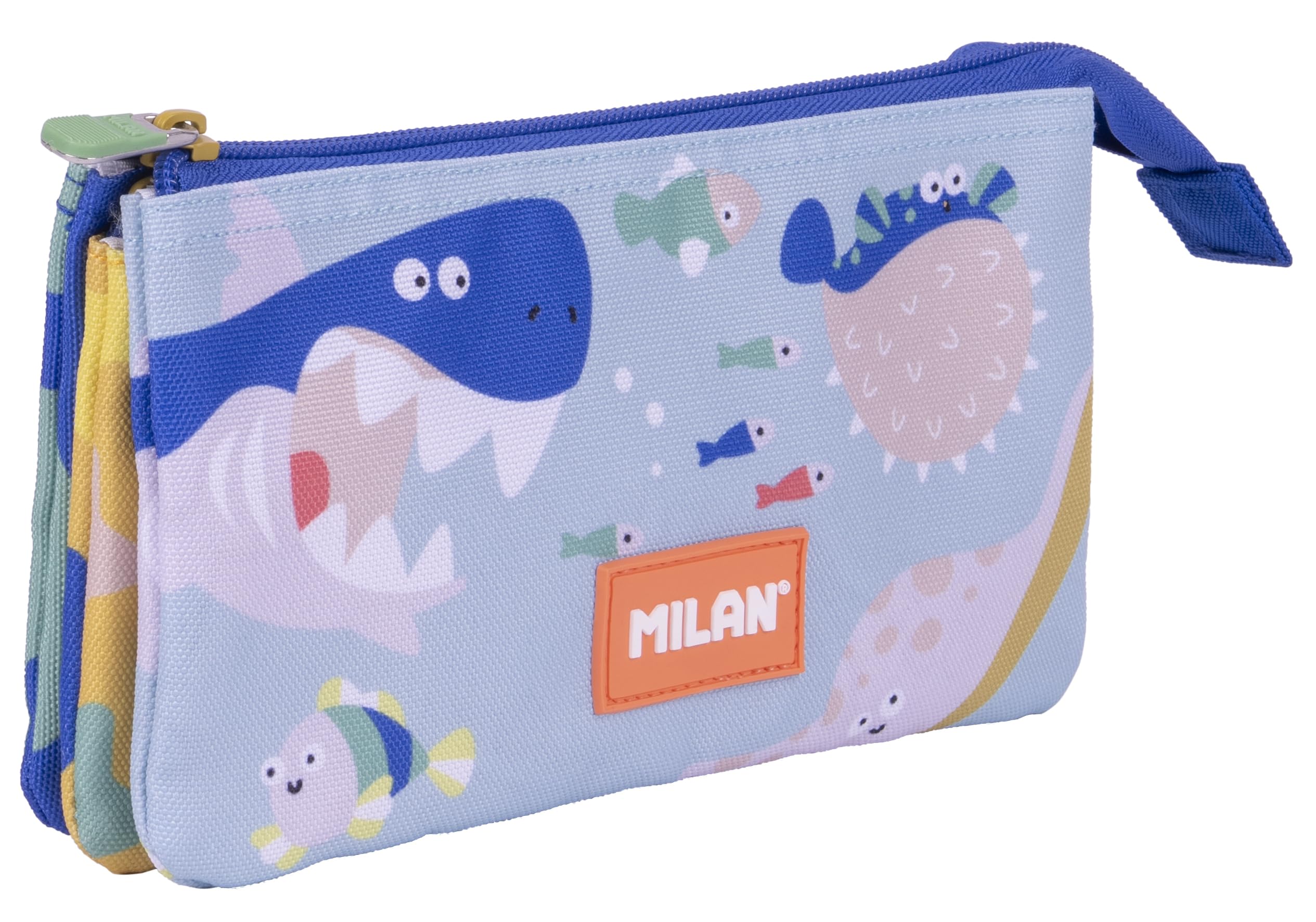 MILAN® Blue Odyssey Special Series 5 Compartments Pencil Case