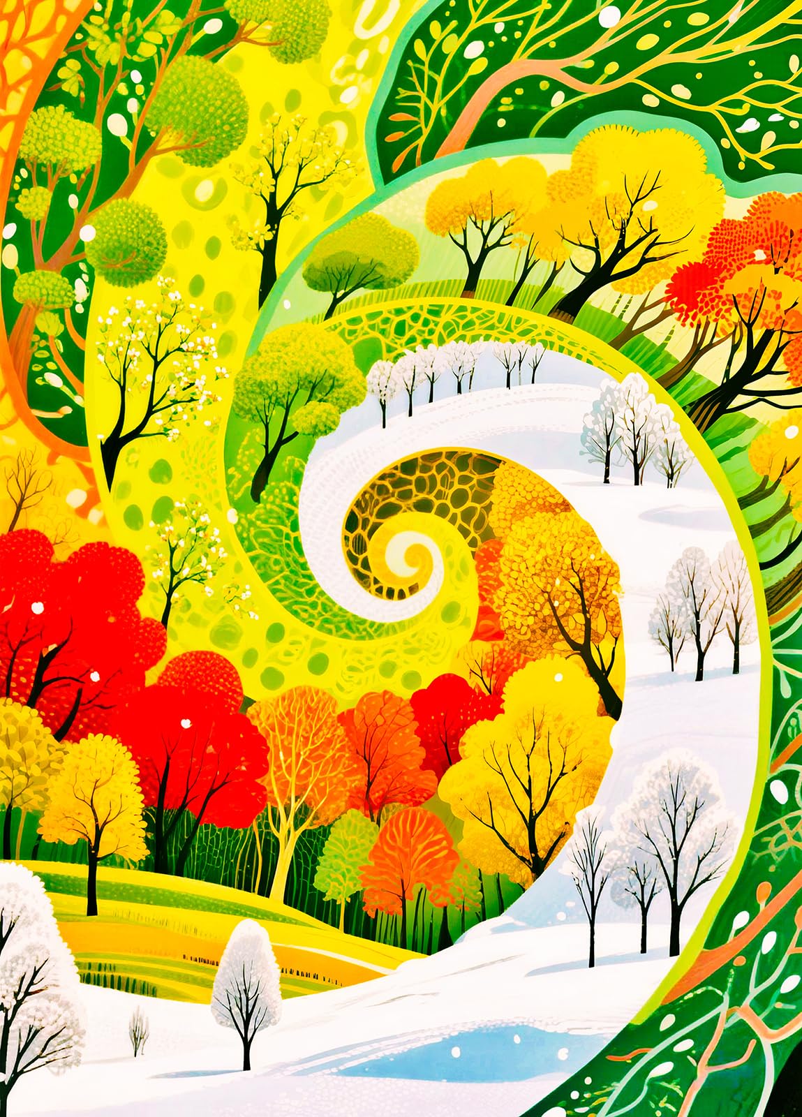Seasonal Spiral Jigsaw Puzzles for Adults 1000 Jigsaws โ image 1