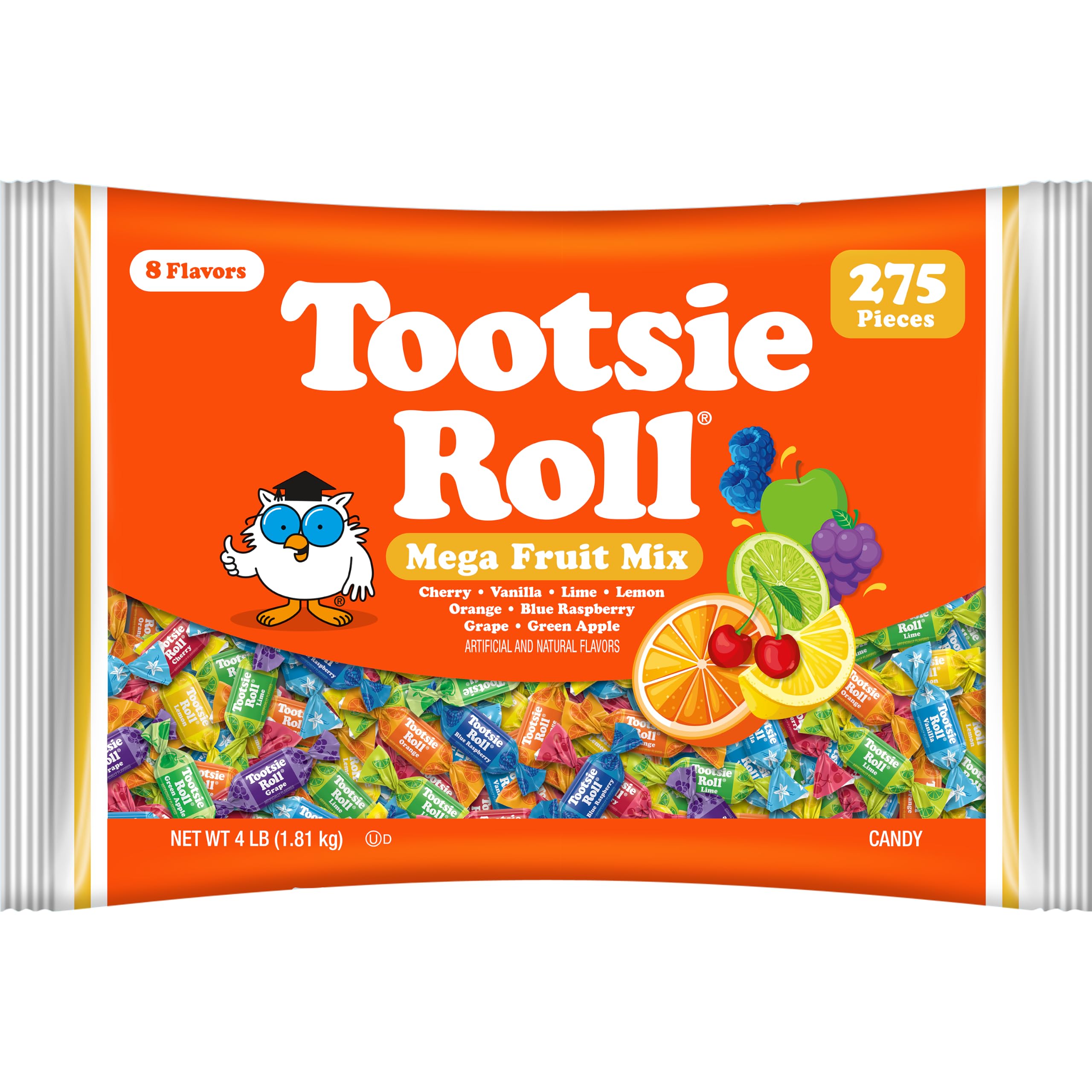 Amazon.com : Tootsie Roll Fruit Chews Mega Mix 8 Flavors- 4 Pounds