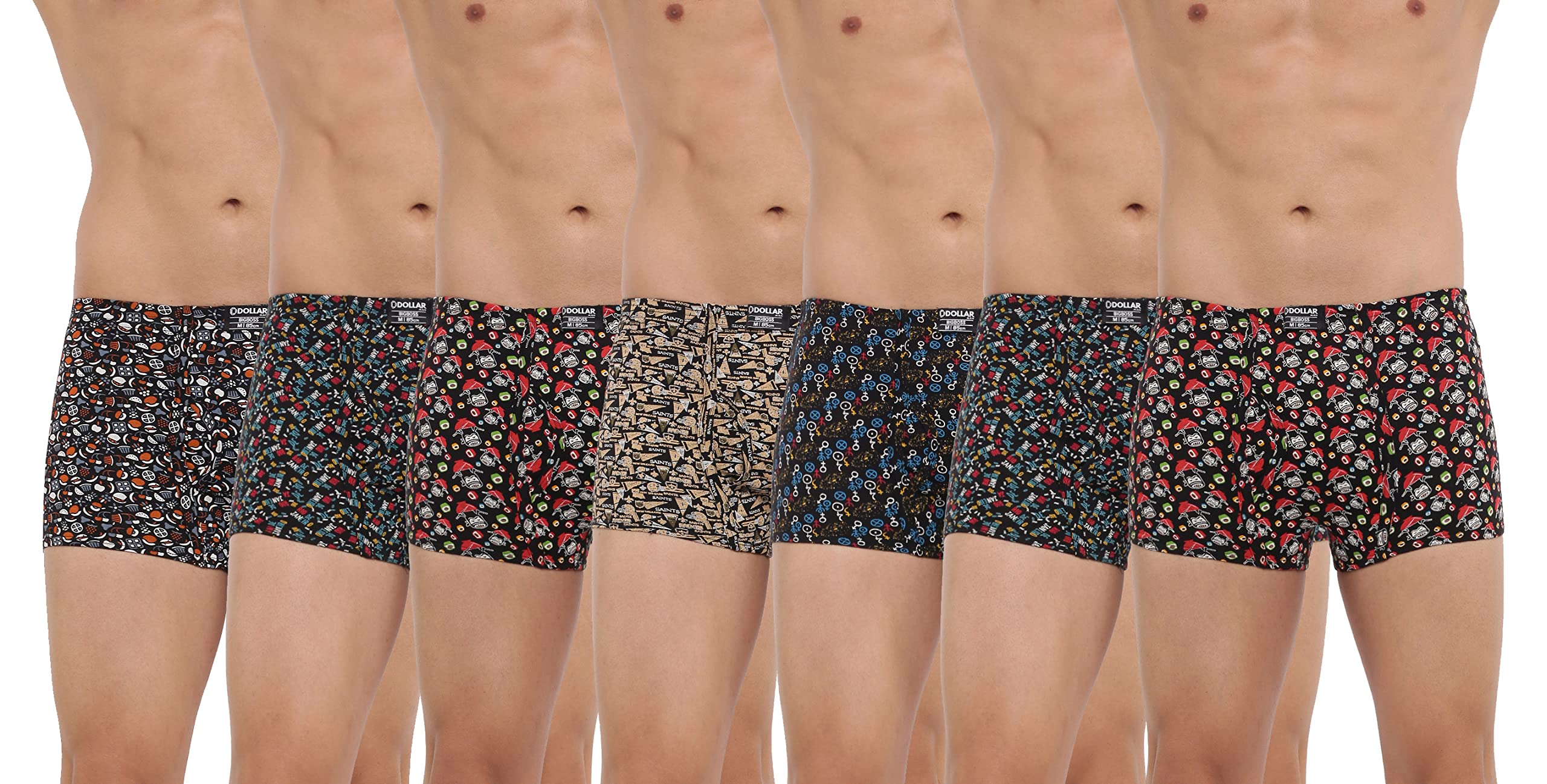 dollar bigboss Men's Cotton Modern Regular Graphic Trunk-picture-11