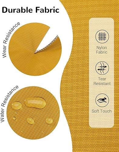 Miniatura 5 de Mochila de senderismo de 30L para hombres y mujeres, mochila de senderismo de viaje, mochila transpirable impermeable para exteriores, Amarillo, 30