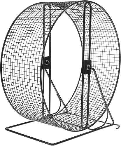 Ruedas para correr de hámster, rueda de hámster, juguete de rueda de ejercicio para hámsters, jerbos, ratas, erizos Negro